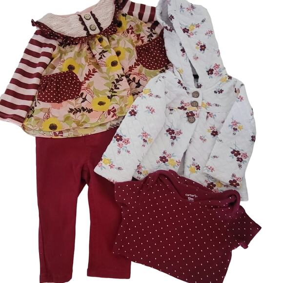 12M Bundle outfits Counting Daisies Carter's - Picture 1 of 7